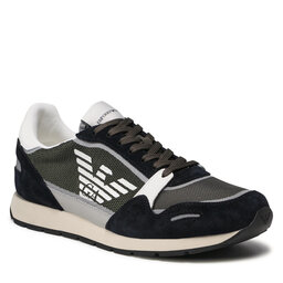 Emporio Armani Laisvalaikio batai Emporio Armani X4X537 XM678 Q446 Navy/Of.Wht/Grn/Plas