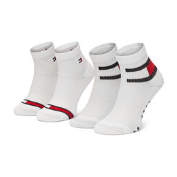 Tommy Hilfiger 2er-Set hohe Kindersocken Tommy Hilfiger 100002319 White 001