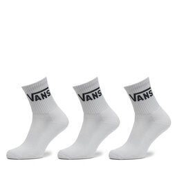 Vans Комплект 3 чифта дълги чорапи мъжки Vans Classic VN000BHX Бял