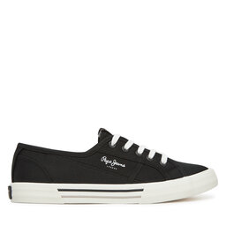 Pepe Jeans Πάνινα παπούτσια Pepe Jeans Brady Basic W PLS31287 Μαύρο