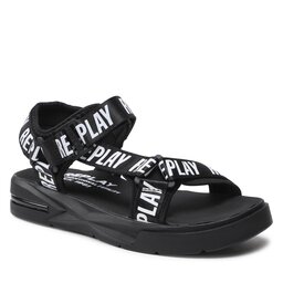 Replay Sandały Replay Space Logo GMF3D .000.C0006T Black 0003