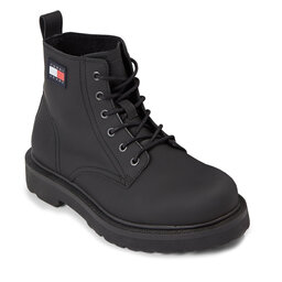 Tommy Jeans Trappers Tommy Jeans Tjm Ruberized Lace Up Boot EM0EM01276 Black BDS