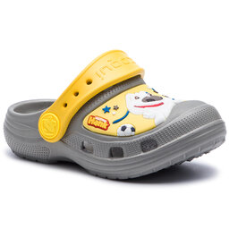 Coqui Șlapi Coqui Maxi 9382-604-4812 Mid. Grey/Yellow