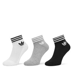 adidas Zestaw 3 par wysokich skarpet unisex adidas 3-Stripes JV7437 Kolorowy