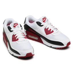 

Взуття Nike Air Max 90 White/White New Maroon/Black, Білий