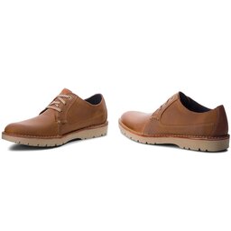 

Туфлі Clarks Vargo Plain 261366767 Dark Tan Leather, Коричневий