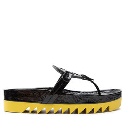 

В'єтнамки Tory Burch Miller Cloud Lug 136401 Perfect Black/Citrus 001, Чорний
