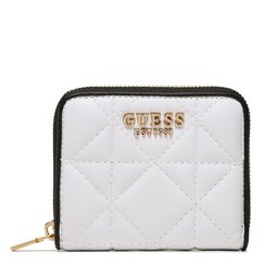 Guess Малък дамски портфейл Guess Slg Recap SWQA89 62370 WHI