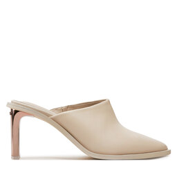 Calvin Klein Παντόφλες Calvin Klein Heel Mule Pump 70 LTH HW0HW02091 Εκρού