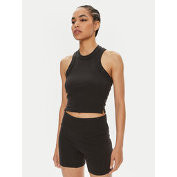 adidas adidas Marškinėliai Lounge IR8785 Juoda Slim Fit