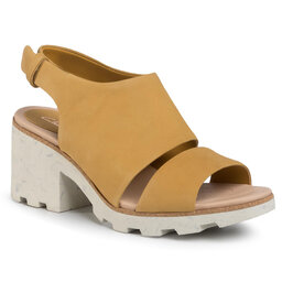 Clarks Szandál Clarks Rene Sienna 261320644 Yellow Nubuck