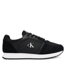 Calvin Klein Jeans Tenisice Calvin Klein Jeans Runner Laceup Sock Mg Nylon Mix YW0YW01644 Crna
