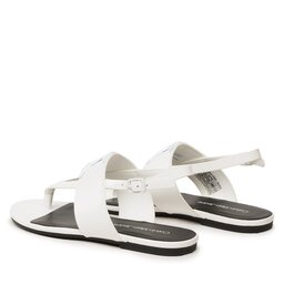 

Босоніжки Calvin Klein Jeans Flat Sndal Toepost Hw YW0YW00953 White YBR, Білий