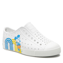 Native Trampki Native Jefferson Print 12112001-1914 Blanc Coquille/Blanc Coquille/Mickey Positif