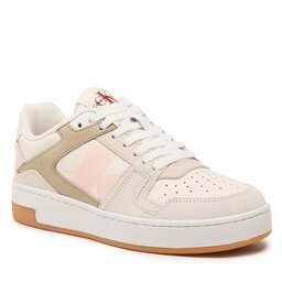 Calvin Klein Sneakersy Calvin Klein Basket Cupsole YW0YW01051 Creamy White YBI