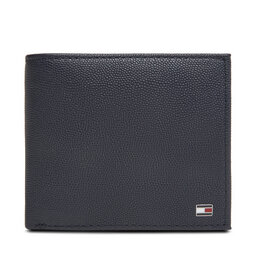 Tommy Hilfiger Velká pánská peněženka Tommy Hilfiger Th Flag Cc Flap And Coin AM0AM13520 Tmavomodrá