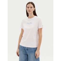 Tommy Hilfiger Tommy Hilfiger Póló WW0WW45428 Rózsaszín Regular Fit