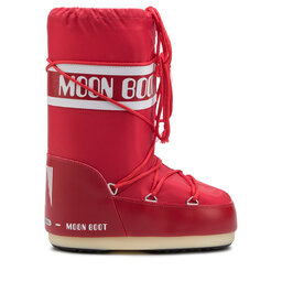 Moon Boot Śniegowce Moon Boot Nylon 14004400003 Czerwony
