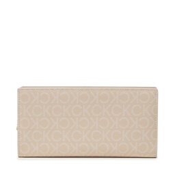 

Великий жіночий гаманець Calvin Klein Dressed Business Wallet Mono K60K609488 0F4, Бежевий