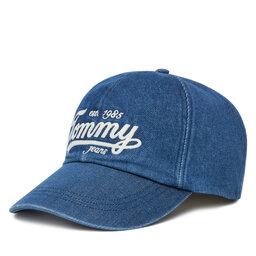Tommy Jeans Czapka z daszkiem Tommy Jeans Archive Script AM0AM13565 Niebieski