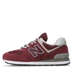 

Снікерcи New Balance ML574EVM Бордовий