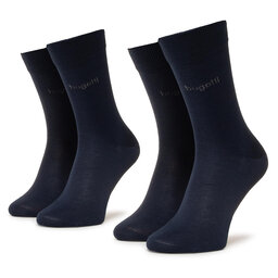 E-shop Sada 2 párů pánských vysokých ponožek Bugatti