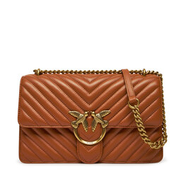 PINKO Handtasche PINKO Love One Classic Dc PE 24 PLTT 100941 A0GK Braun