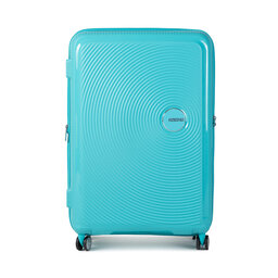 

Велика тверда валіза American Tourister Soundbox 88474-8864-1CNU Poolside Blue, Голубий