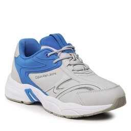 

Снікерcи Calvin Klein Jeans Retro Tennis High/Low Frequency YM0YM00637 Oyster Mushroom/Imperial Blu, Сірий