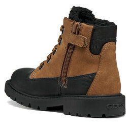 Geox Schnürstiefeletten Geox J Shaylax Boy Wpf J66HDB 032FU CS69B S Braun