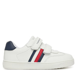 Tommy Hilfiger Αθλητικά Tommy Hilfiger Stripes Low Cut Velcro Sneaker T1X9-33839-1355 S Λευκό