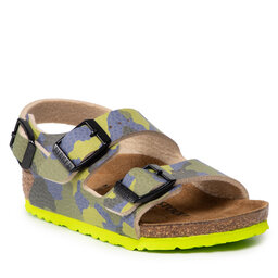 Birkenstock Sandale Birkenstock Milano Kinder 1022221 Desert Soil Camo Lime Aqua