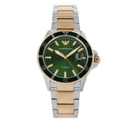 Emporio Armani Ceas Emporio Armani Diver Gift Set AR80063SET Silver/Green