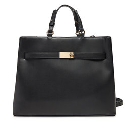 Tommy Hilfiger Τσάντα Tommy Hilfiger Heritage Satchel AW0AW17211 Μαύρο