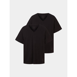 Tom Tailor Tom Tailor 2er-Set T-Shirts 1037738 Schwarz Regular Fit