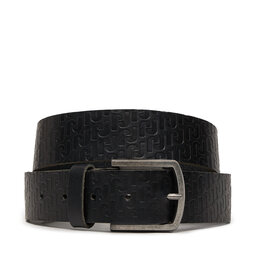 Jack&Jones Pasek Męski Jack&Jones Monogram 12242937 Czarny