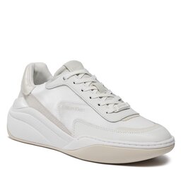Calvin Klein Sneakersy Calvin Klein Cloud Wedge Lace Up-Pearlized HW0HW02040 White/Dk Ecru 0K7