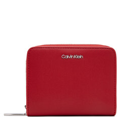 Calvin Klein Μικρό Πορτοφόλι Γυναικείο Calvin Klein Ck Must Medium Zip Around Wallet K60K611937 Κόκκινο