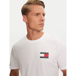 Tommy Jeans Tommy Jeans Majica Essential Flag DM0DM20740 Bela Slim Fit