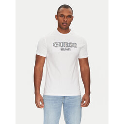 Guess Guess Marškinėliai M5GI07 I3Z14 Balta Slim Fit