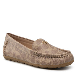 Coach Mokasíny Coach Marley Coated Canvas C0744 Tan