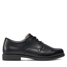 Tommy Hilfiger Pusbačiai Tommy Hilfiger Low Cut Lace Up Shoe T3B4-33174-1355 Juoda
