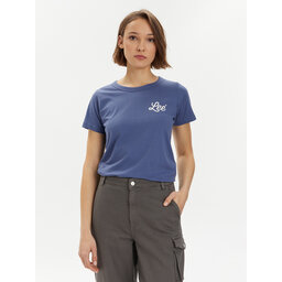 Lee Lee Marškinėliai 112350225 Tamsiai mėlyna Slim Fit