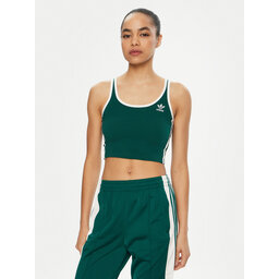 adidas adidas Marškinėliai adicolor 3-Stripes JD4614 Žalia Slim Fit