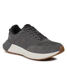 Tommy Hilfiger Laisvalaikio batai Tommy Hilfiger Classic Elevated Runner Mix FM0FM04876 Dark Ash PTY