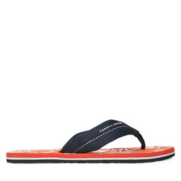 Tommy Hilfiger Джапанки Tommy Hilfiger Hilfiger Flw Print Beach Sandal FM0FM05507 Тъмносин