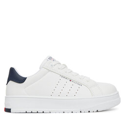 Tommy Hilfiger Tenisice Tommy Hilfiger Low Cut Lace-Up Sneaker T3X9-33856-1355 M Bijela