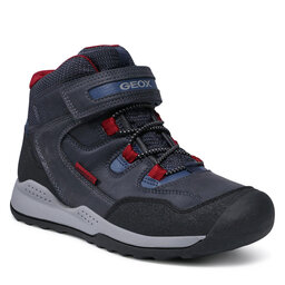 Geox Schnürschuhe Geox J Teram B. B Abx A J16AEA 0FEFU C4244 S Navy.Dk Red