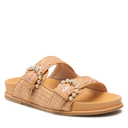 Stuart Weitzman Klapki Stuart Weitzman Piper Slide Sandal SA803 Tan
