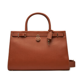 Tommy Hilfiger Torebka Tommy Hilfiger American Icon Tote Leather AW0AW17185 Brązowy
